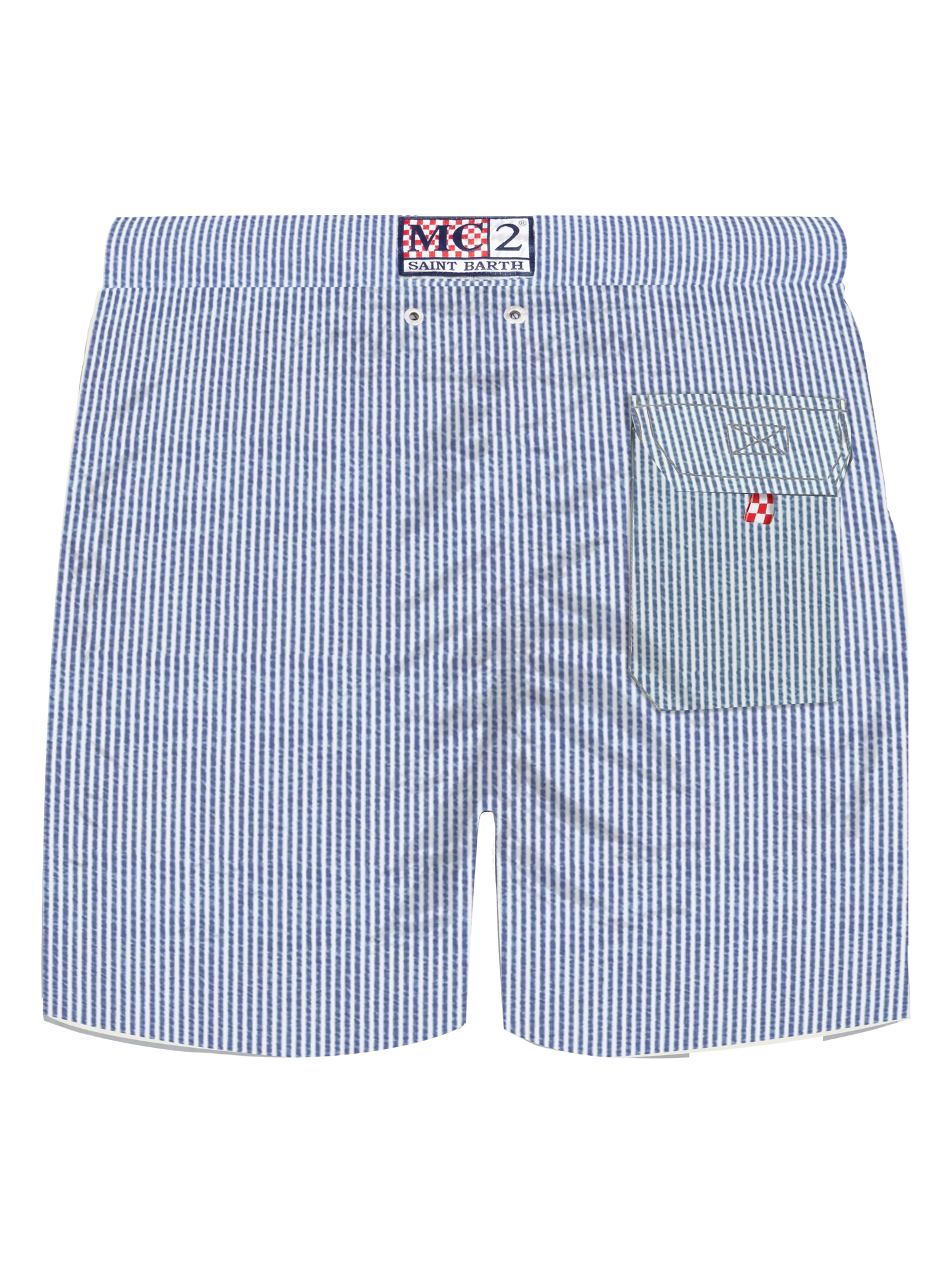 Seersucker bluette striped classic light swim shorts Patmos