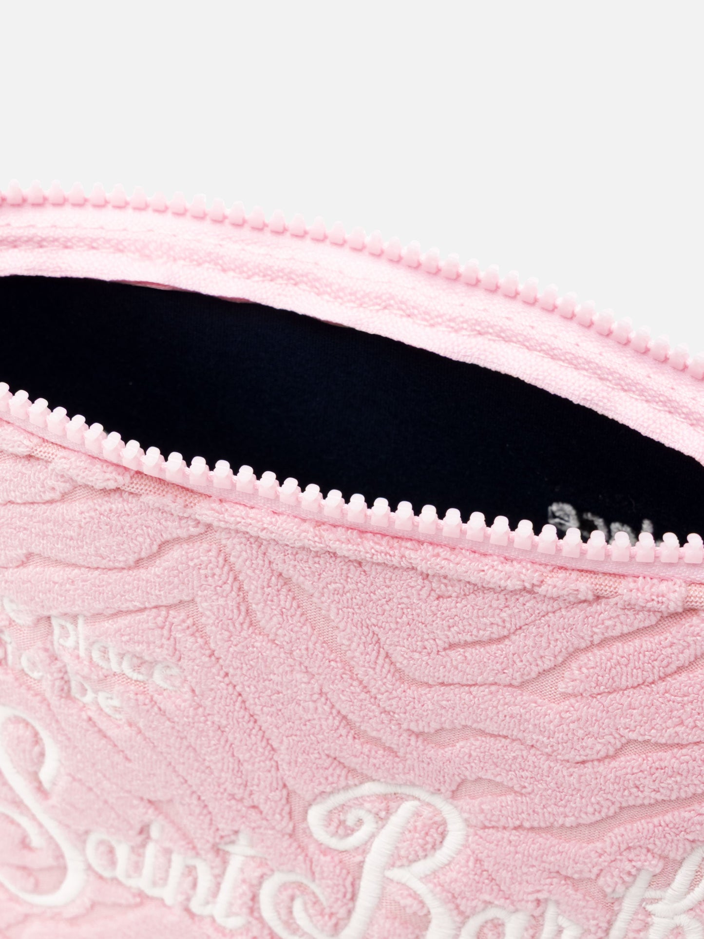 Aline pink zebra embossed terry pochette - MC2 Saint Barth
