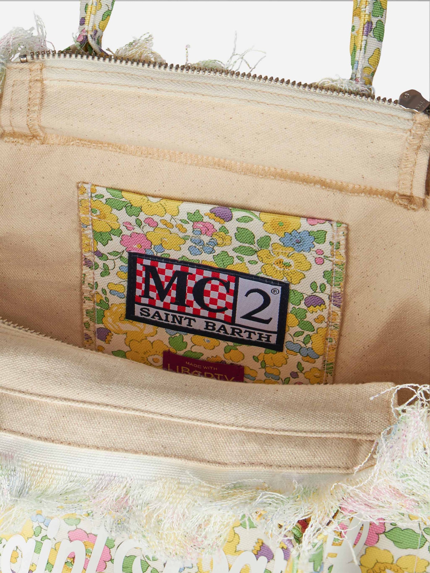 Betsy Cotton canvas Colette Liberty handbag |MADE WITH LIBERTY FABRIC - MC2 Saint Barth