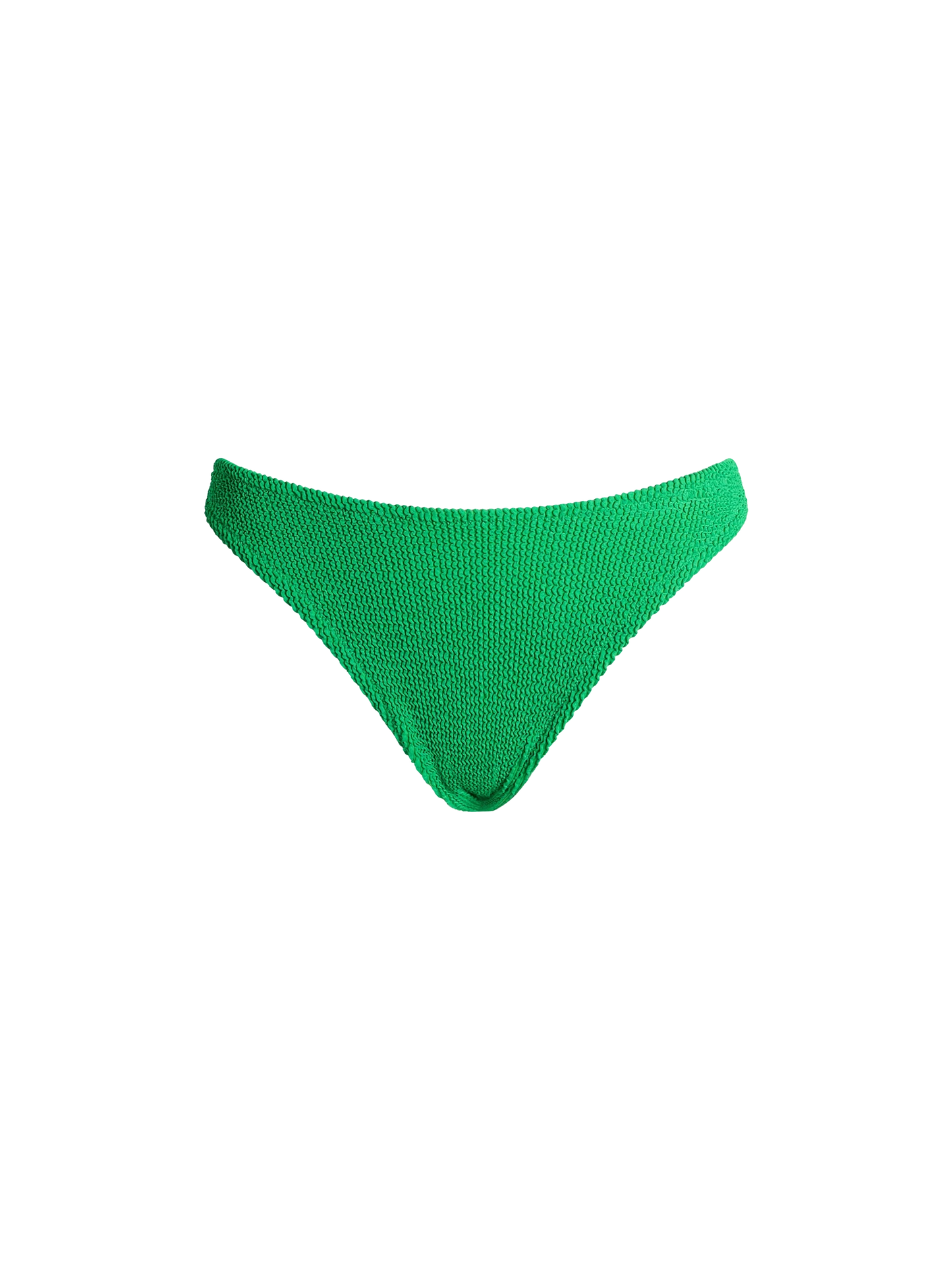 Woman green classic crinkle swim briefs Elise