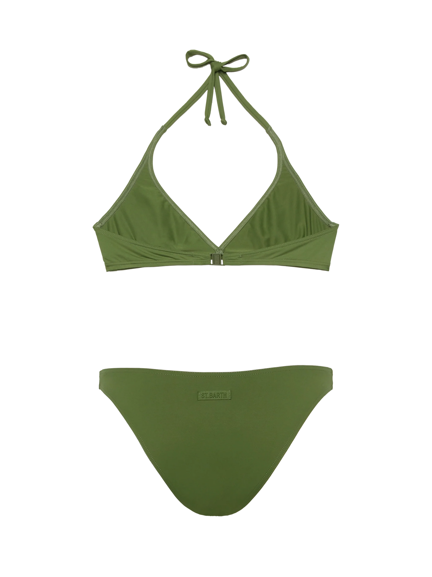 Military green fixed triangle bikini Gaia Lido