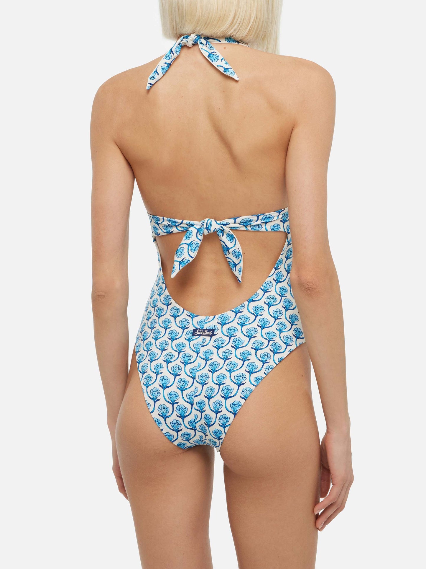 Marylin one-piece swimsuit with floral print
