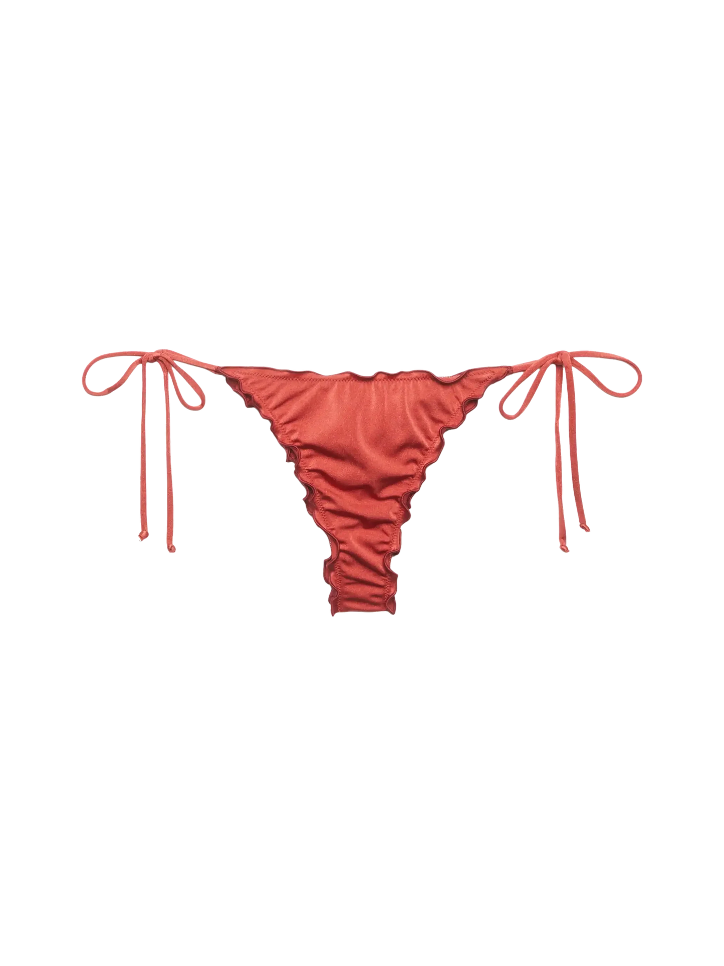 Miami cheeky shimmer brick red swim briefs