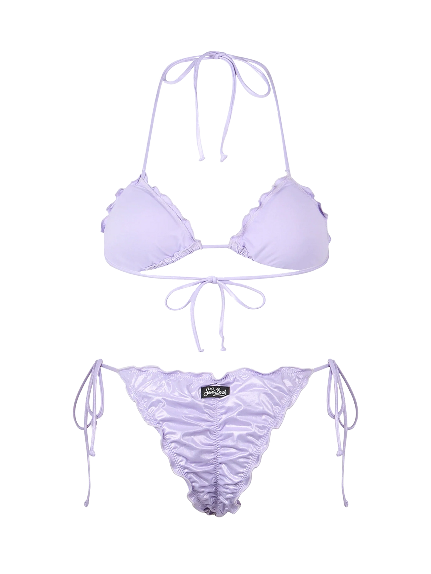 Woman lamina lilac classic triangle bikini Sagittarius Miami