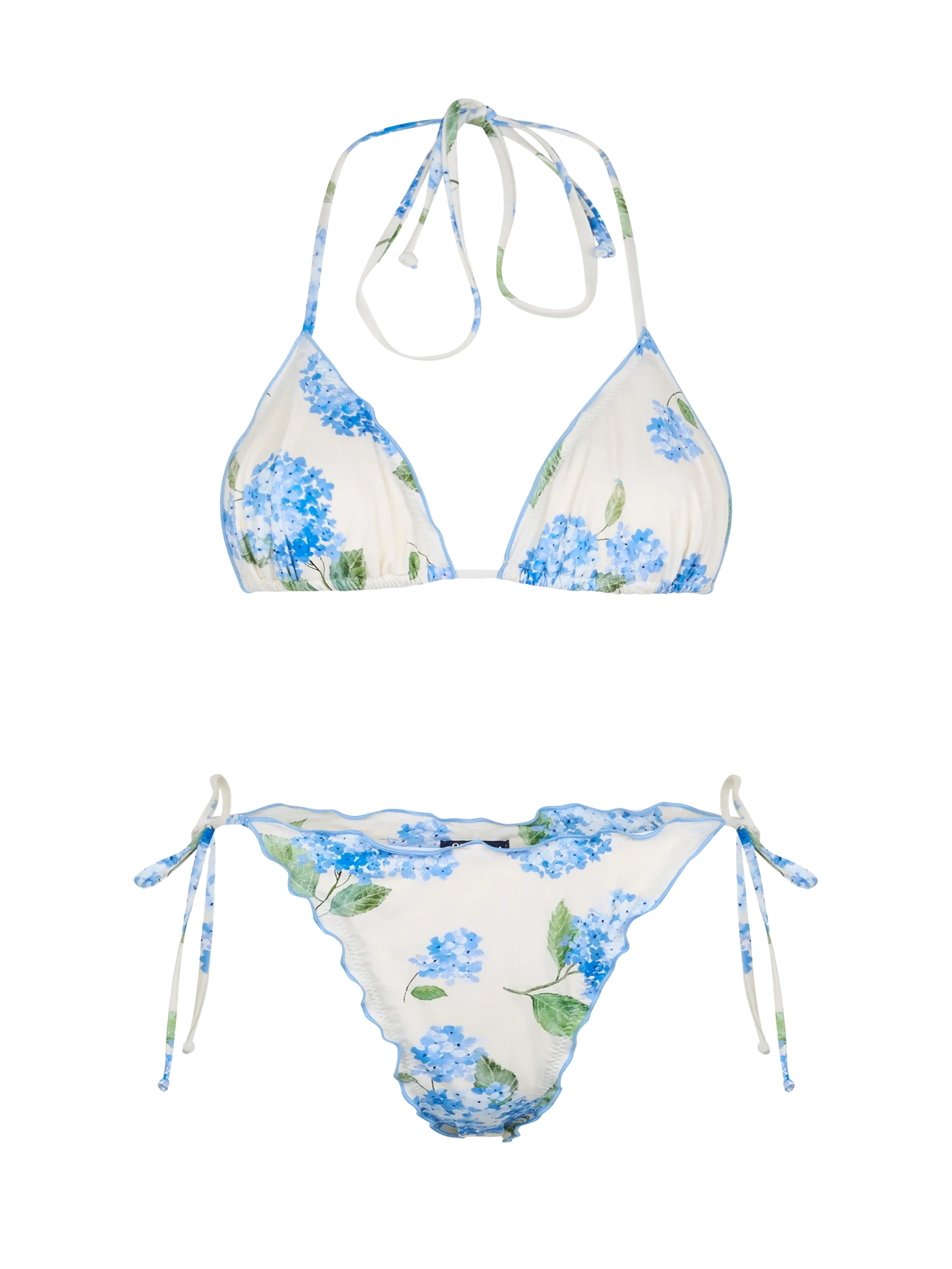 Woman flower classic triangle bikini Sagittarius Miami