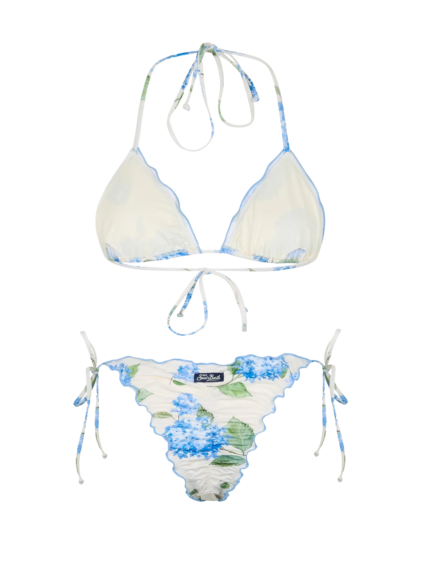 Woman flower classic triangle bikini Sagittarius Miami