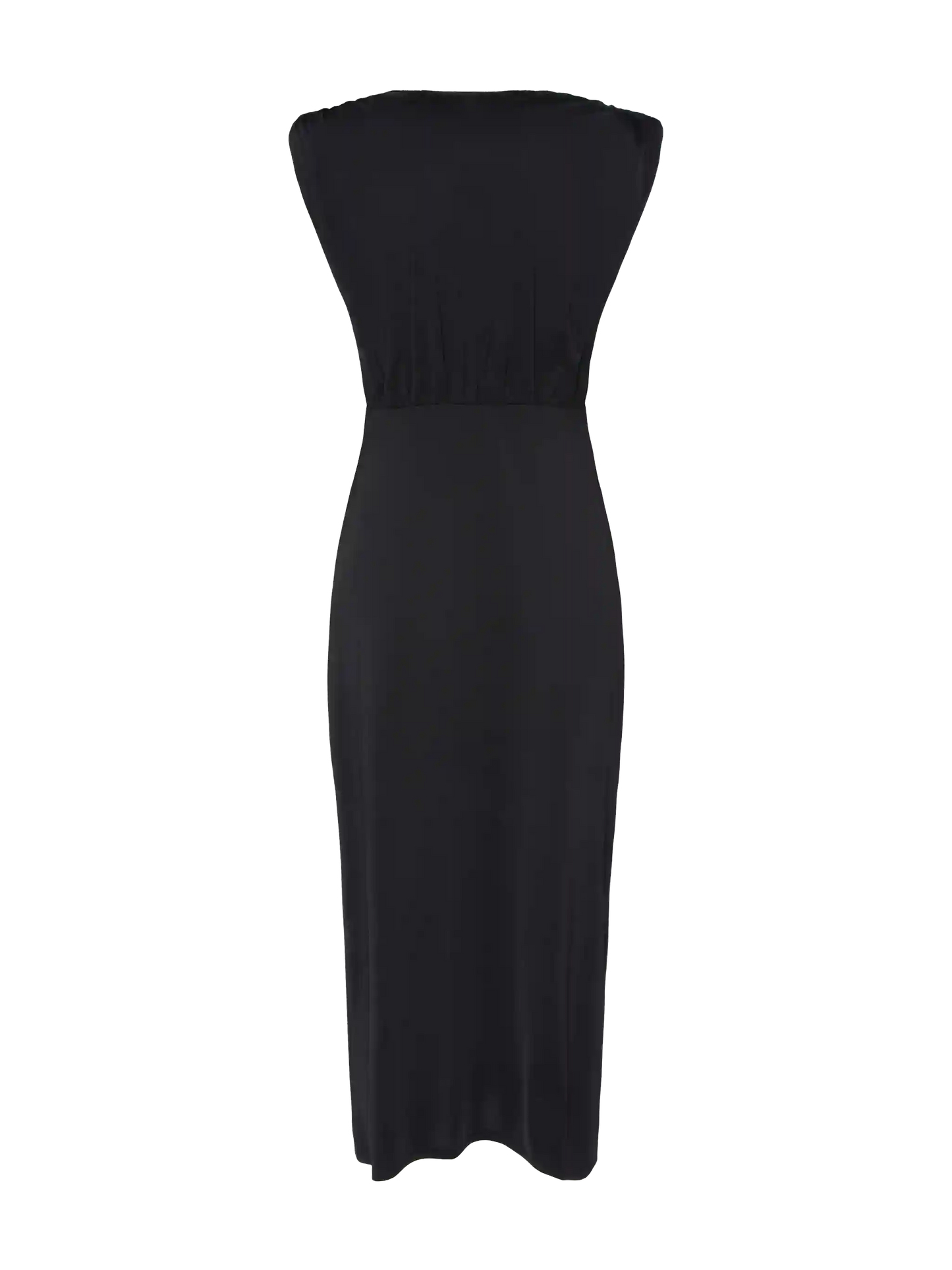 Marina black sleeveless maxi dress