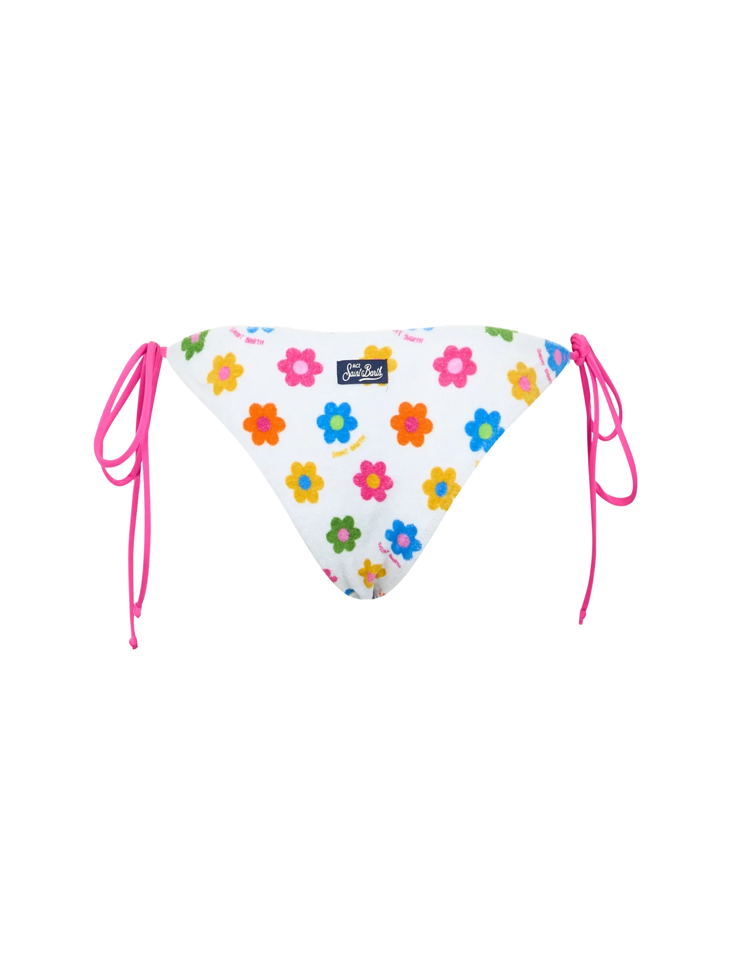 Woman terry classic swim briefs Marielle with daisy print