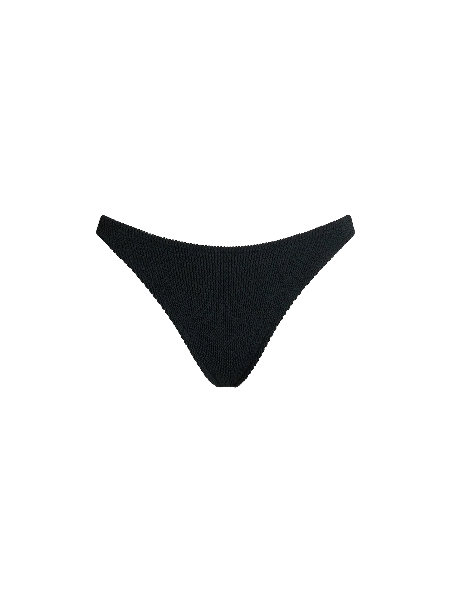 Woman black crinkle cheeky swim briefs Naomi