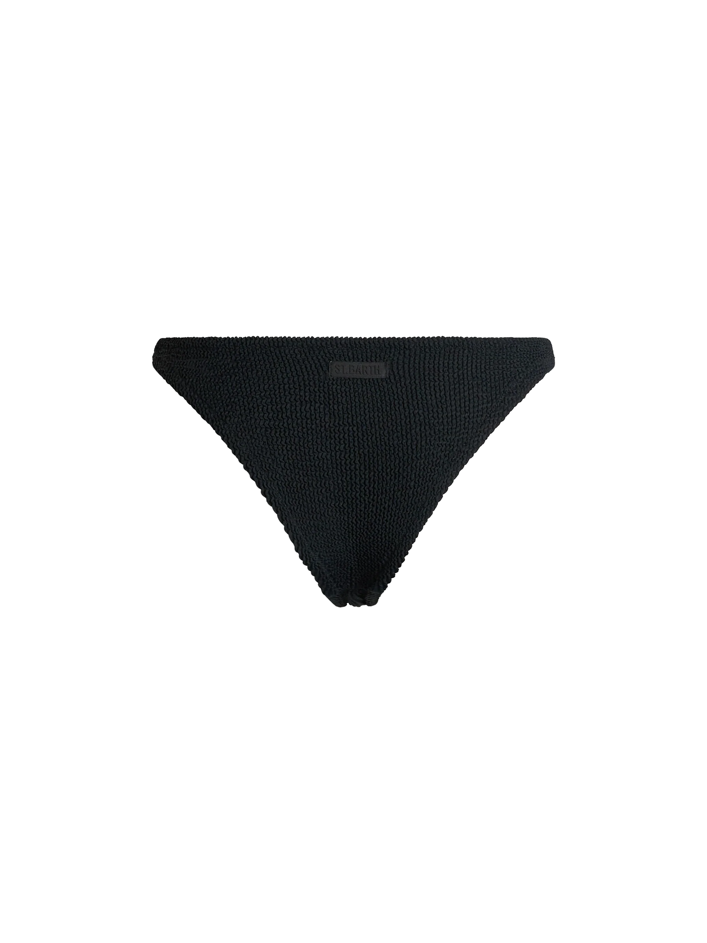 Woman black crinkle cheeky swim briefs Naomi