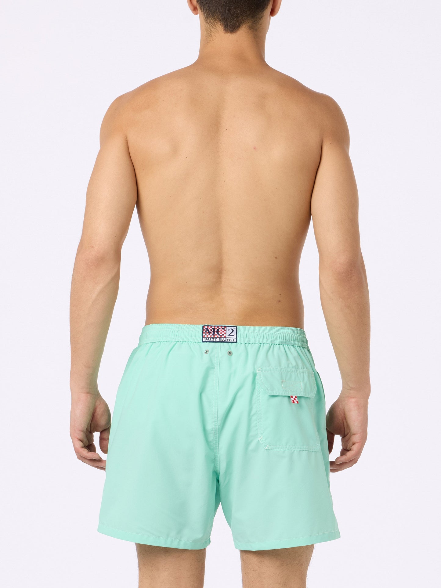 Sage green classic light swim shorts Patmos