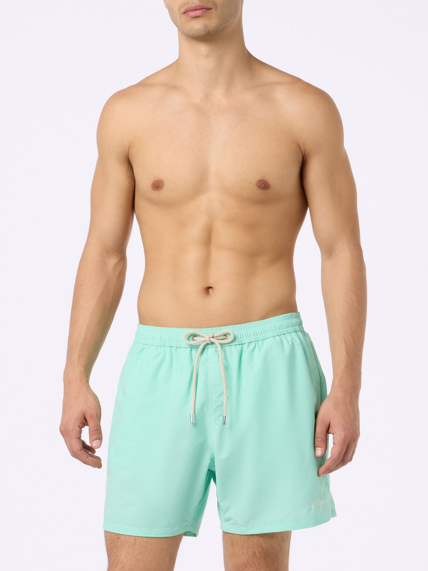 Sage green classic light swim shorts Patmos