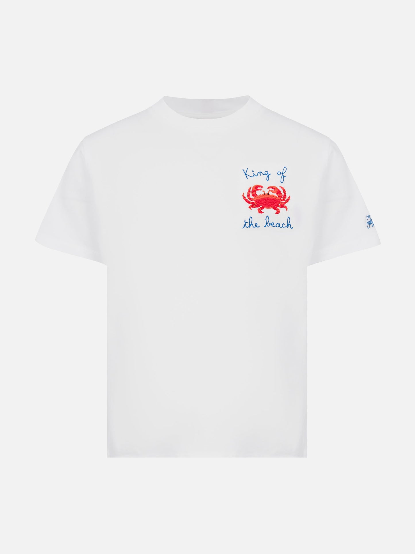 Portofino Jr cotton jersey t-shirt with King of the Beach embroidery
