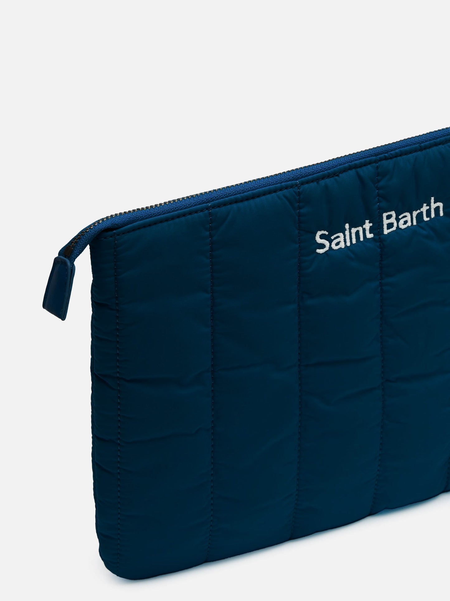Navy blue quilted Puffer Pochette