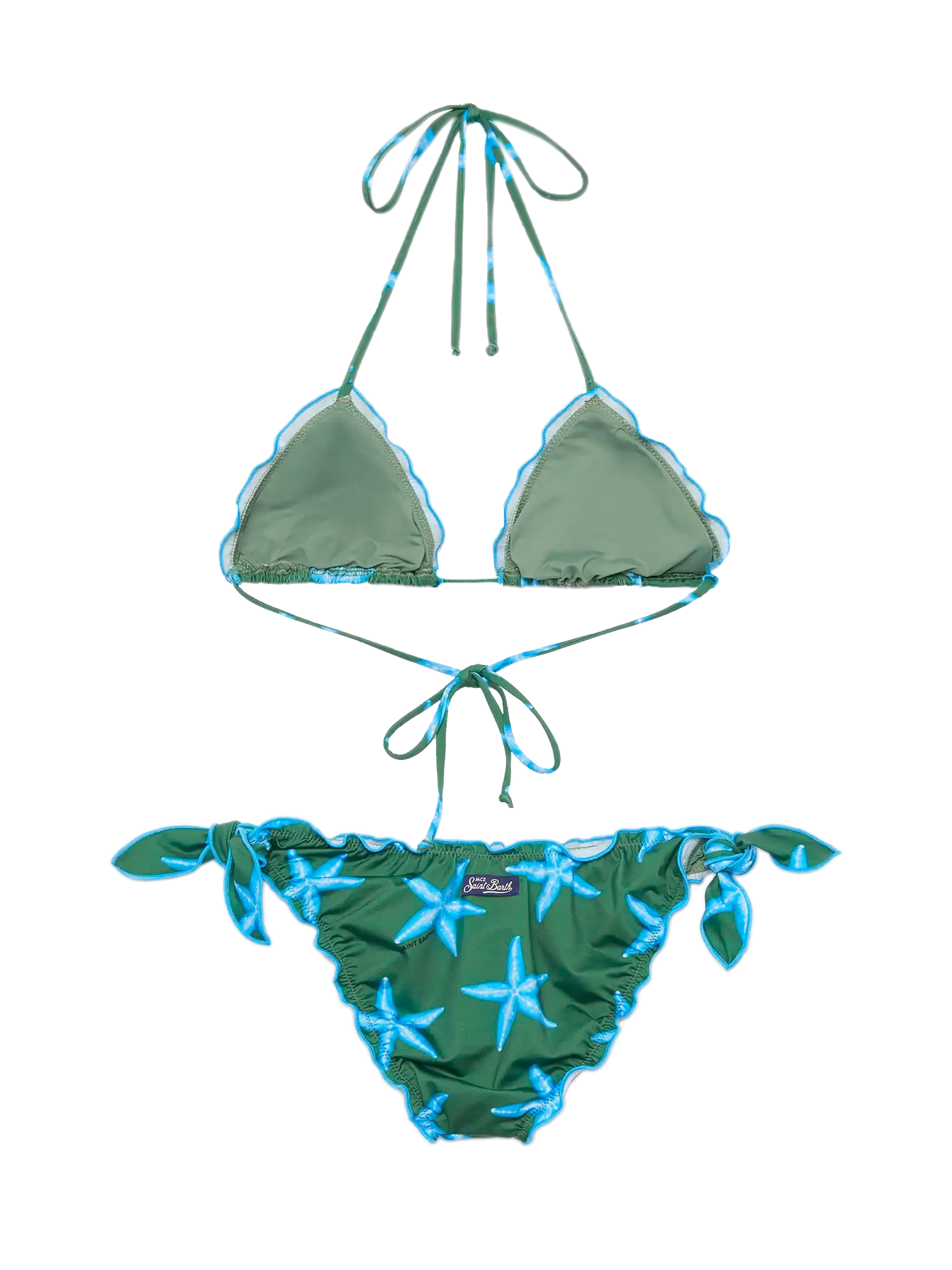 Sarius triangle classic bikini with starfish print