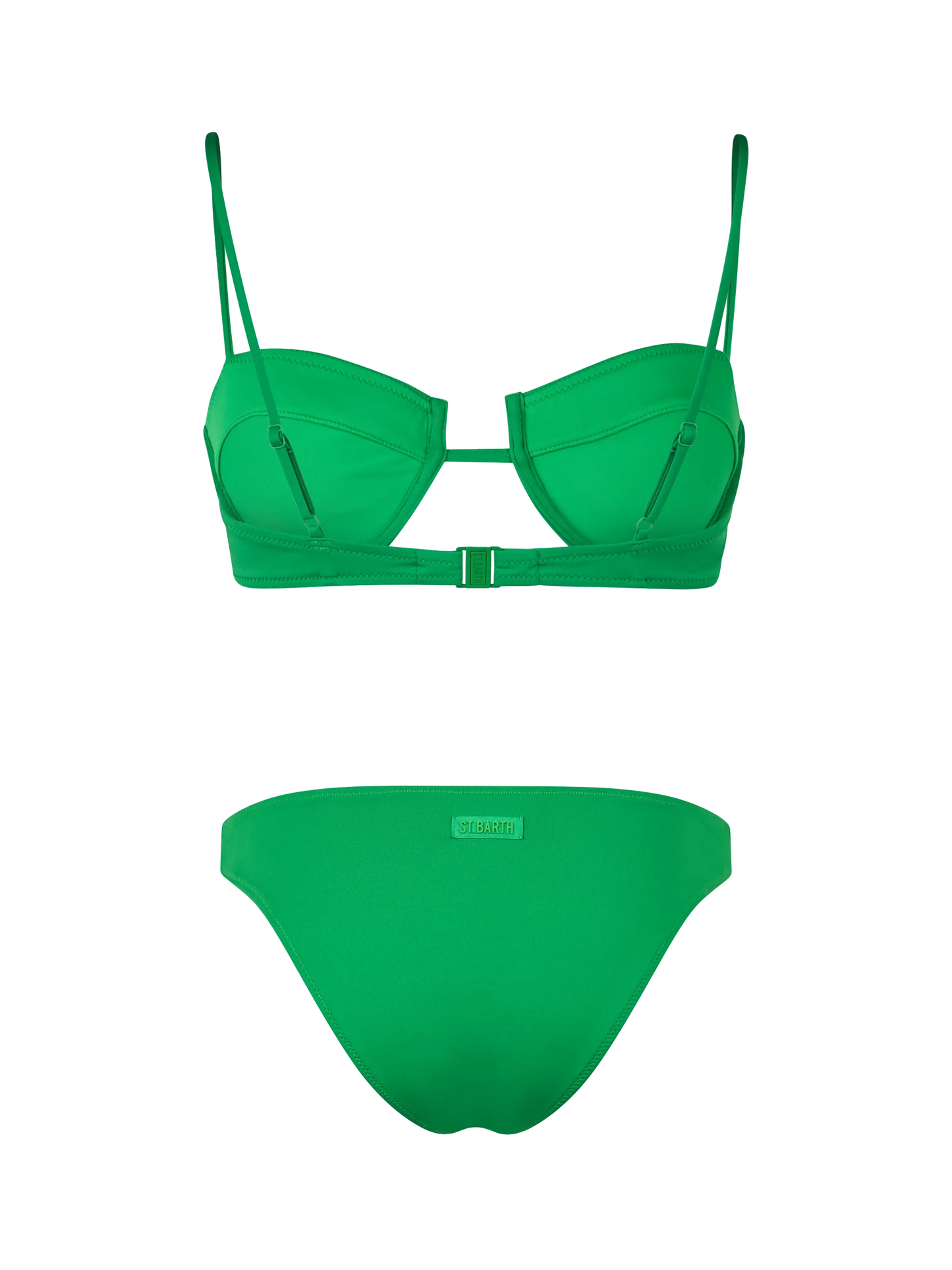 Woman green underwired bralette bikini Salina Lido