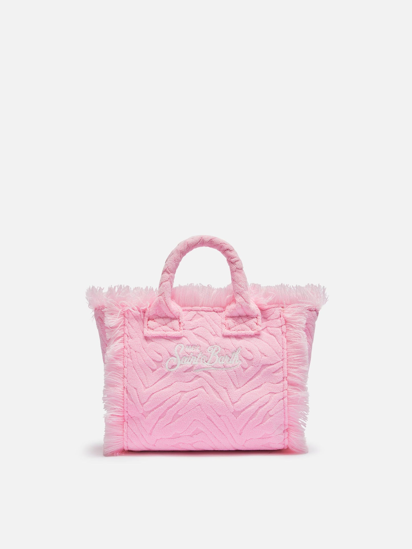 Pink zebra embossed Mini Vanity Sponge Bag