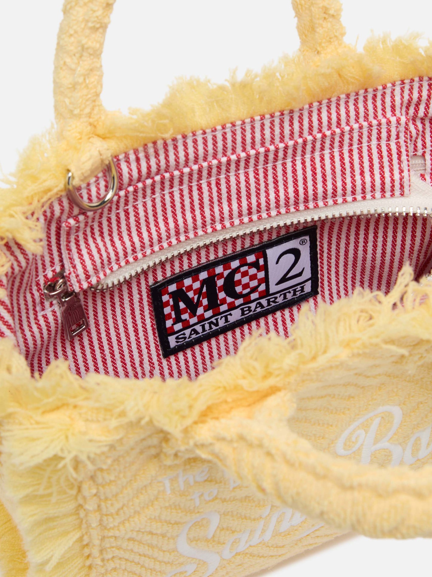 Yellow lines embossed Mini Vanity Sponge Bag