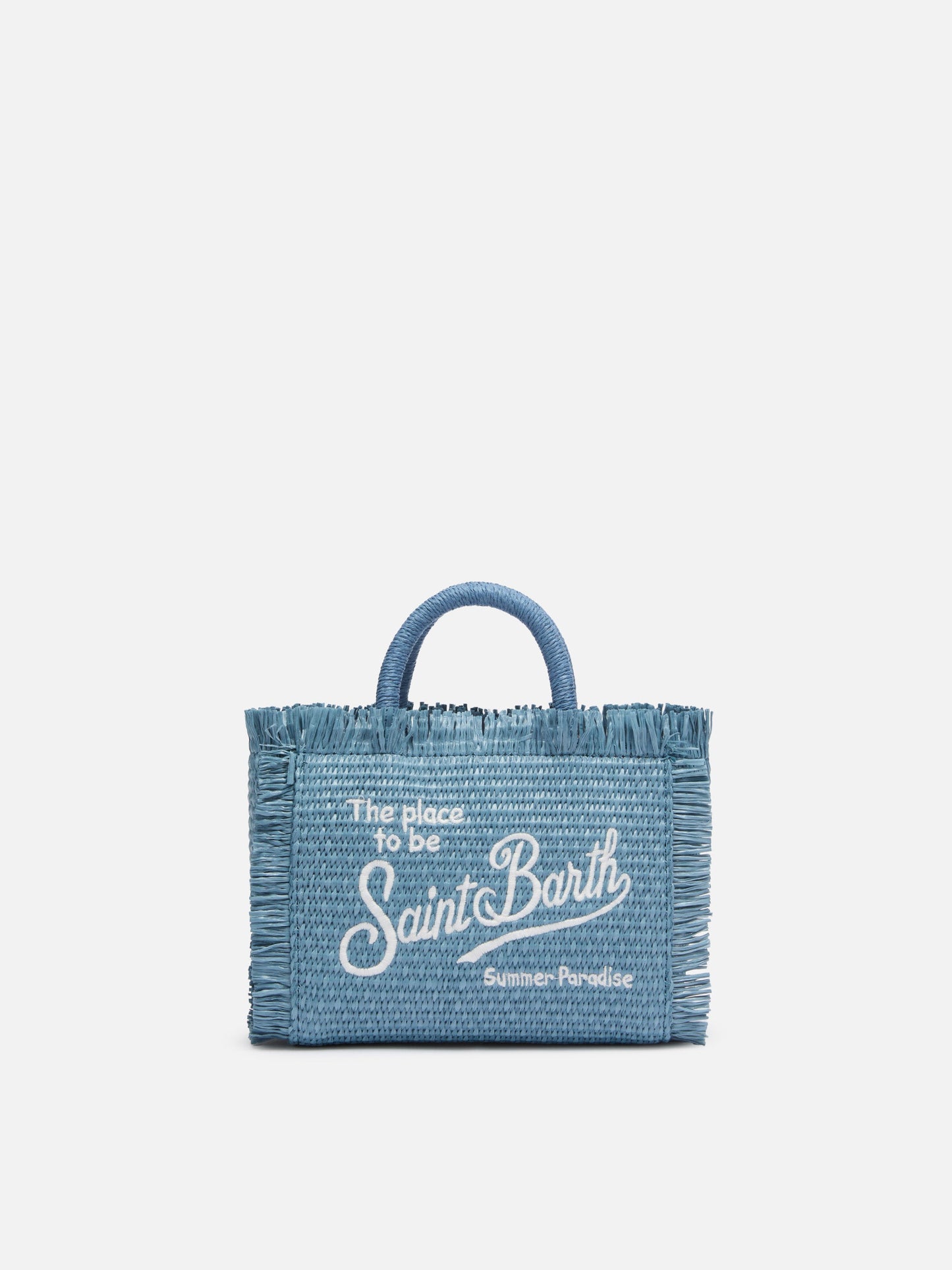 Denim Mini Vanity Straw effect bag - MC2 Saint Barth