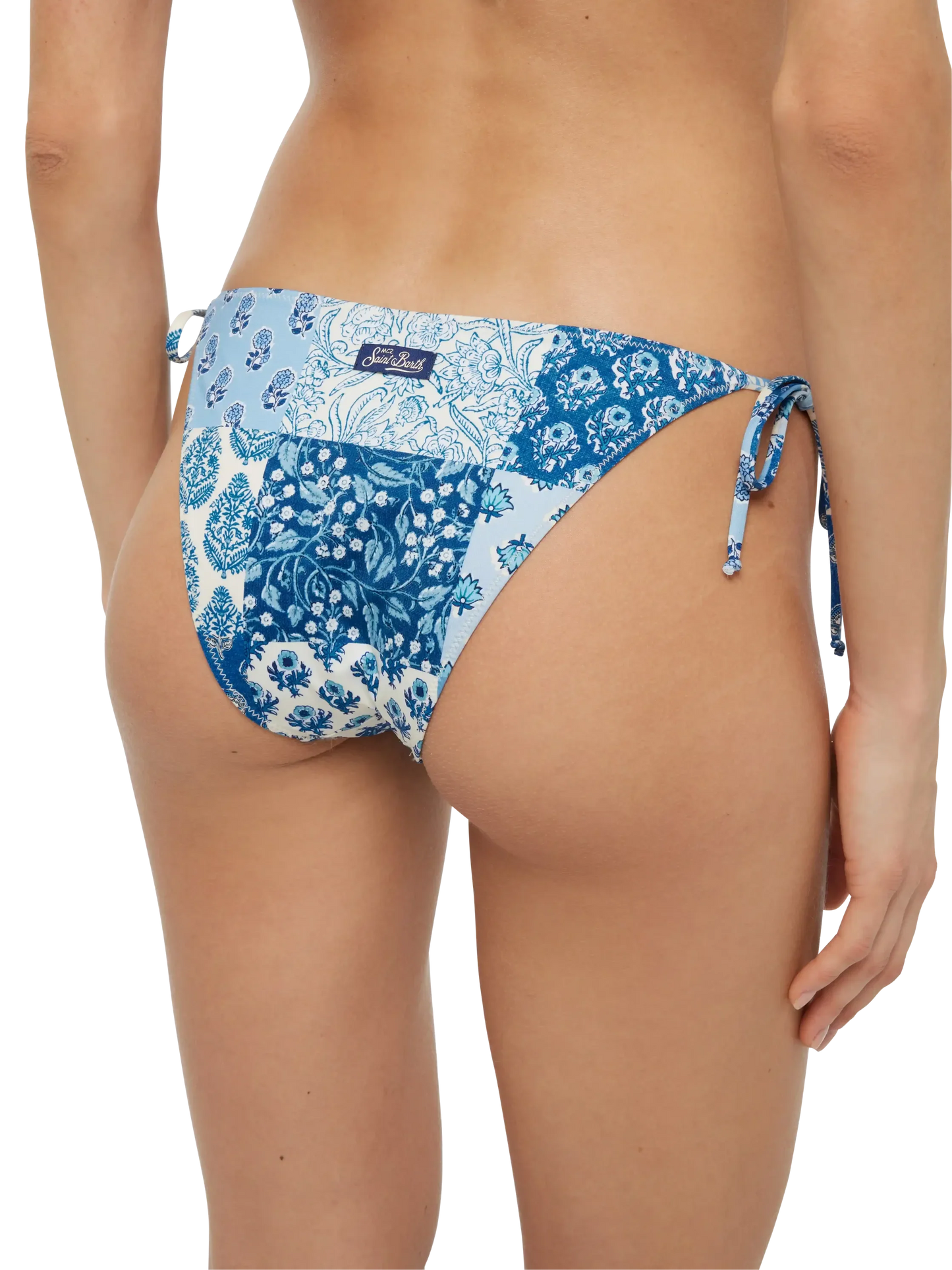 Virgo classic swim briefs with floral patch print