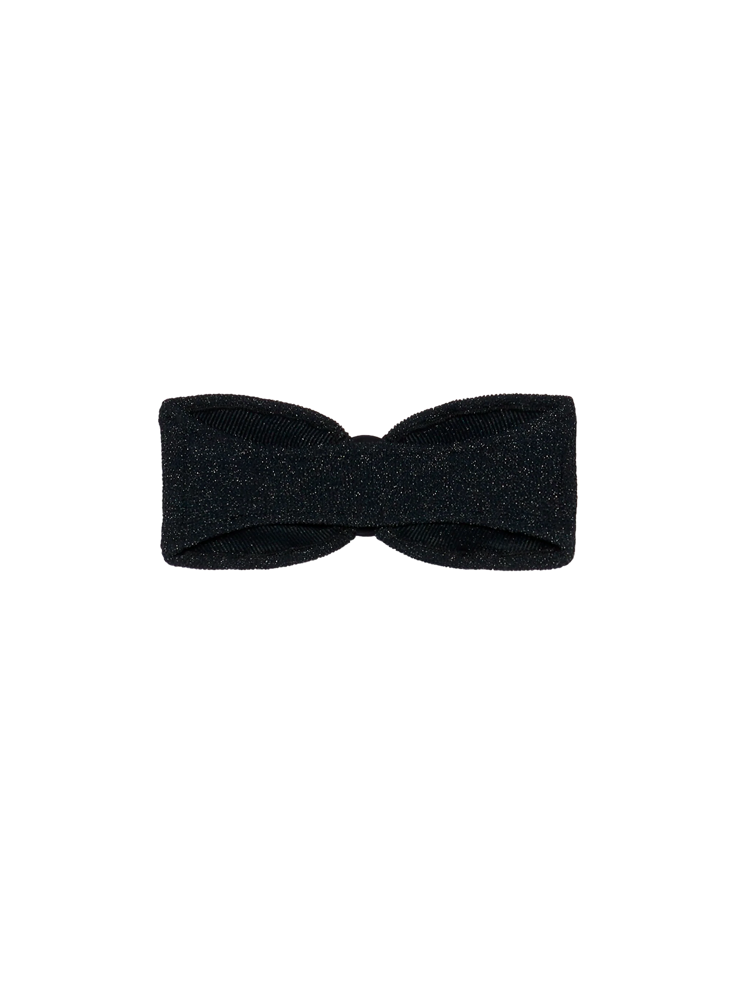 Yulia black lurex crinkle bandeau top