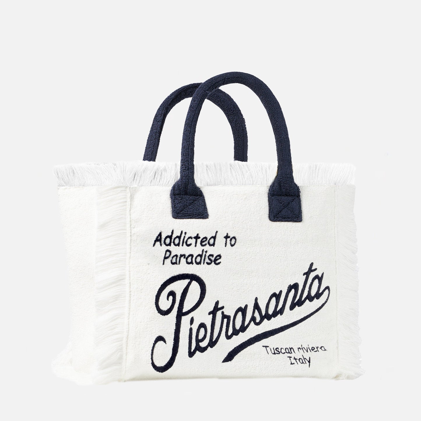 Vanity terry shoulder bag with Pietrasanta embroidery - MC2 Saint Barth