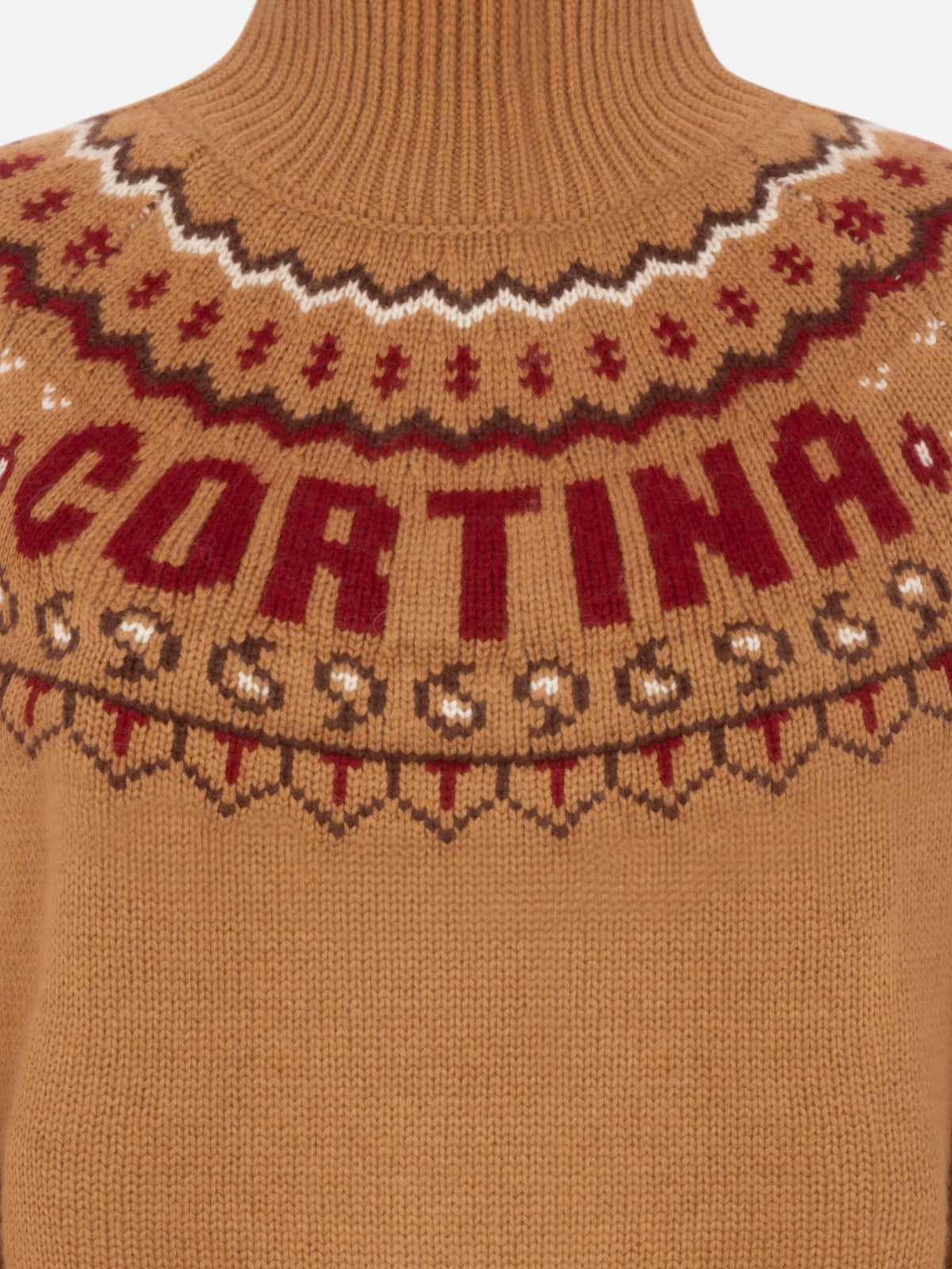 Woman cashmere blend sweater Meghan with nordic jacquard