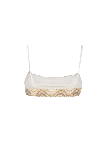Woman raschel knit bralette Sadie