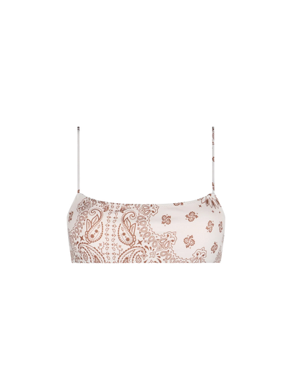 Woman bandanna bralette beach top Sadie