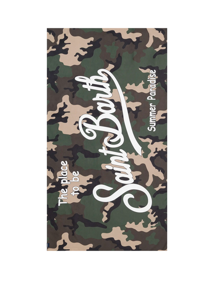 Microfiber beach towel Aidan with camouflage print