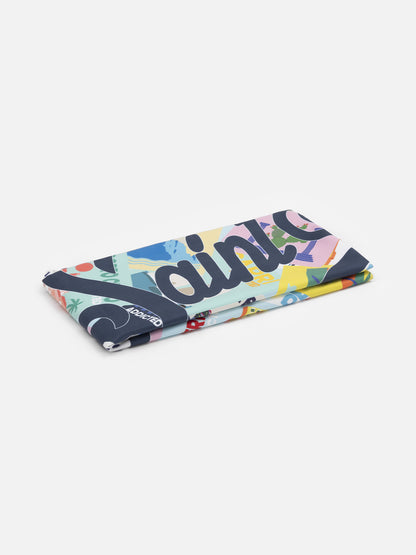 Microfiber postcard print beach towel Aidan