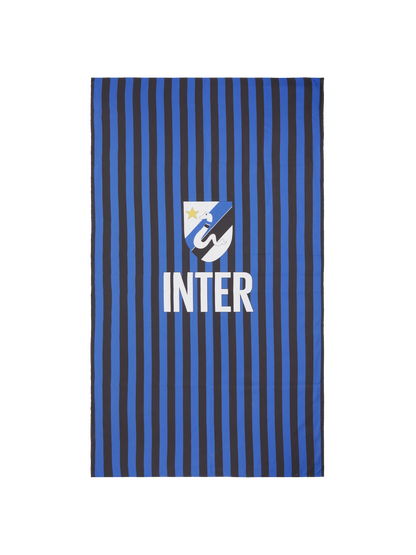 Microfiber striped beach towel Aidan with Inter print | INTER FC SPECIAL EDITION