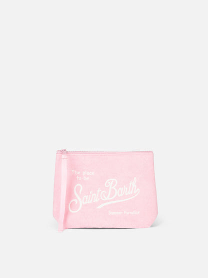 Pink terry pochette Aline