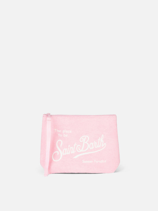Pink terry pochette Aline