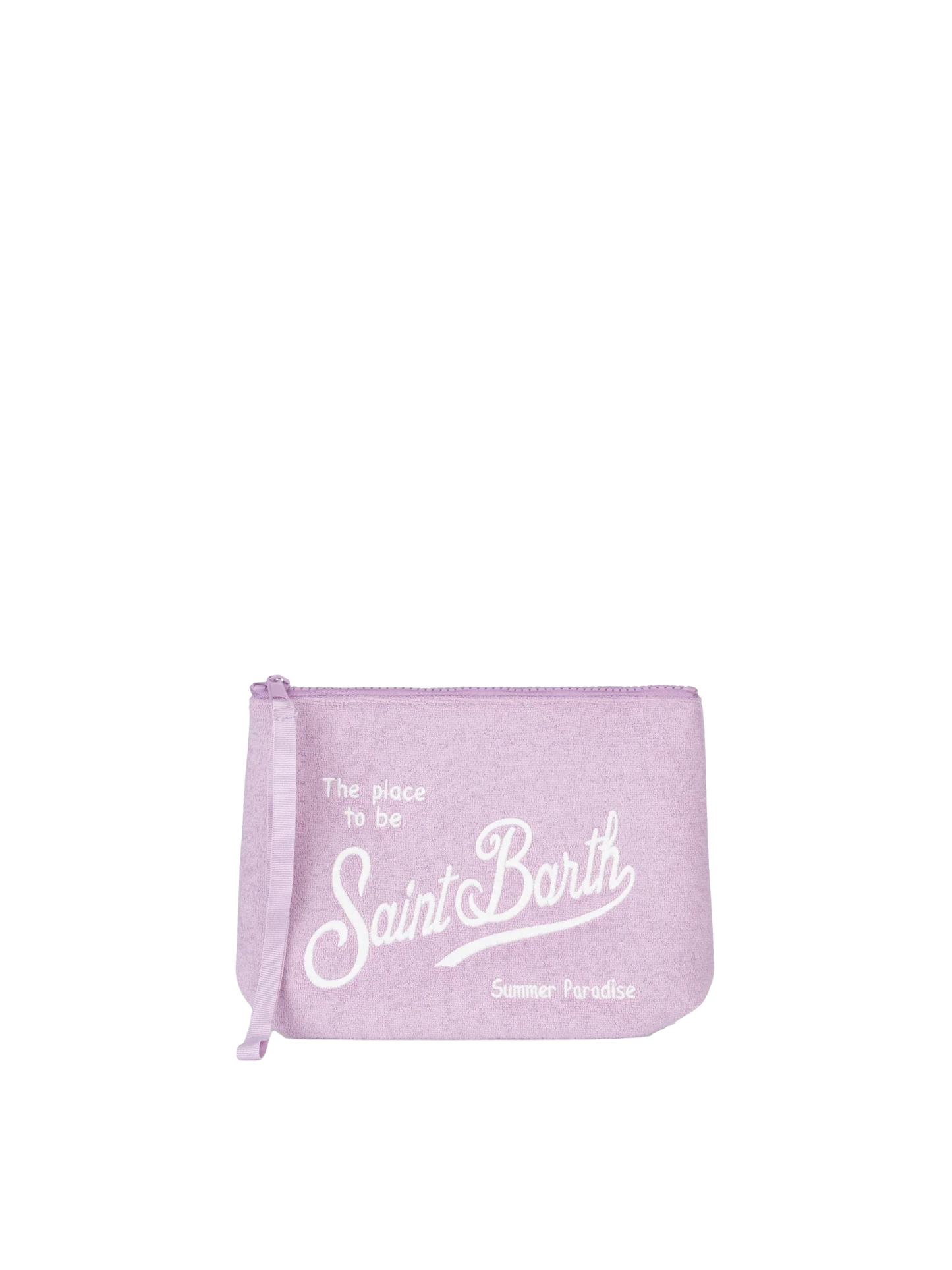 Aline lilac embossed terry pochette - MC2 Saint Barth