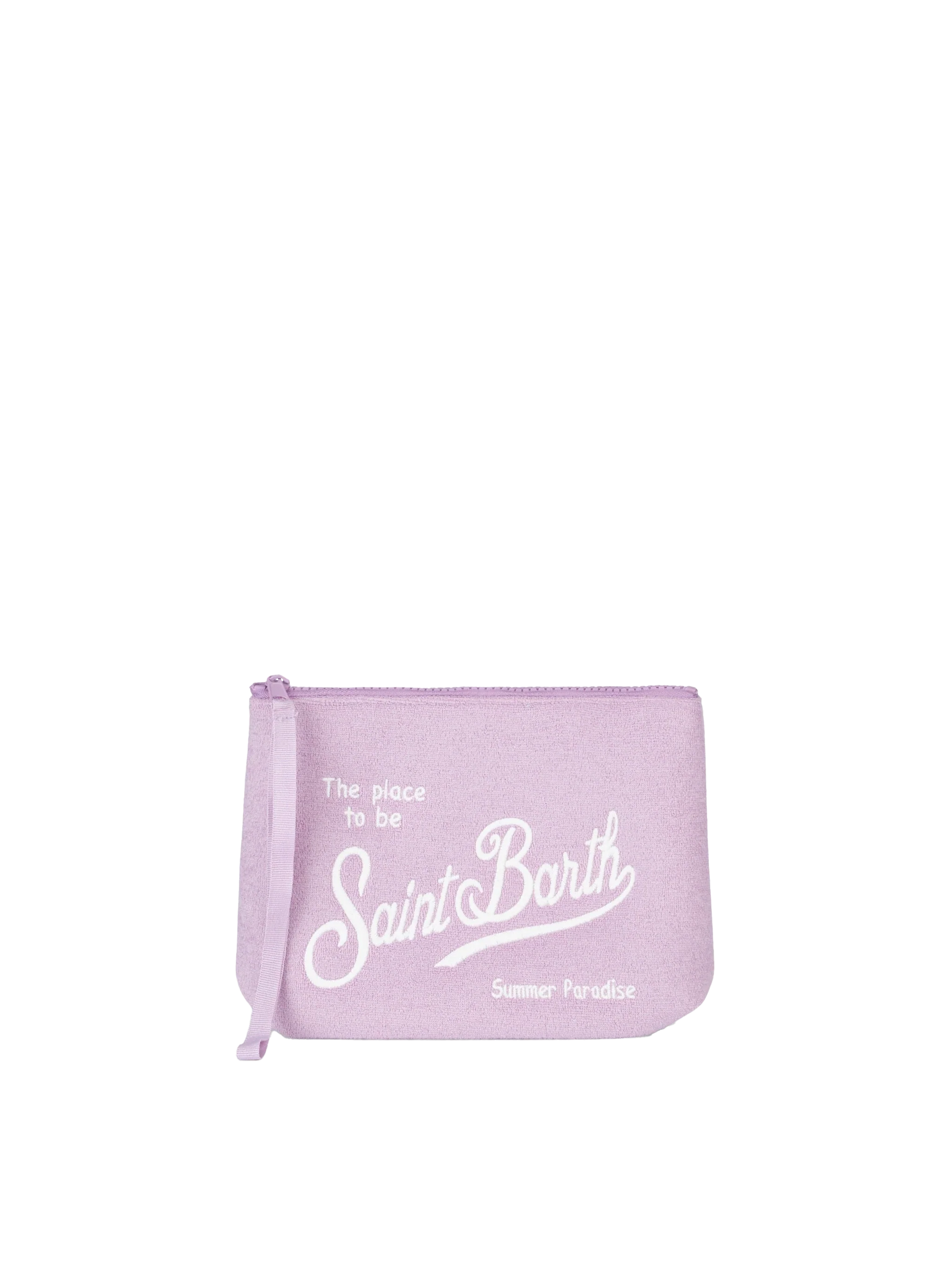 Aline lilac embossed terry pochette - MC2 Saint Barth