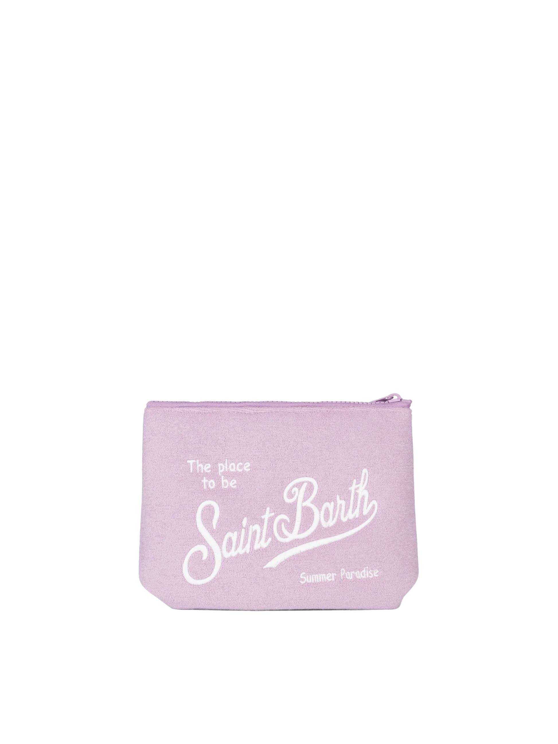 Aline lilac embossed terry pochette - MC2 Saint Barth