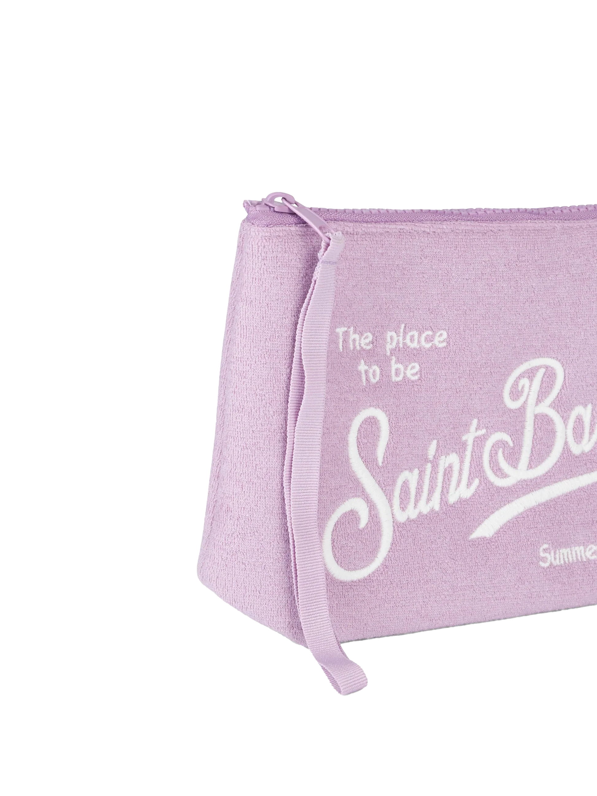 Aline lilac embossed terry pochette - MC2 Saint Barth
