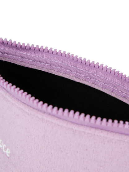Aline lilac embossed terry pochette - MC2 Saint Barth