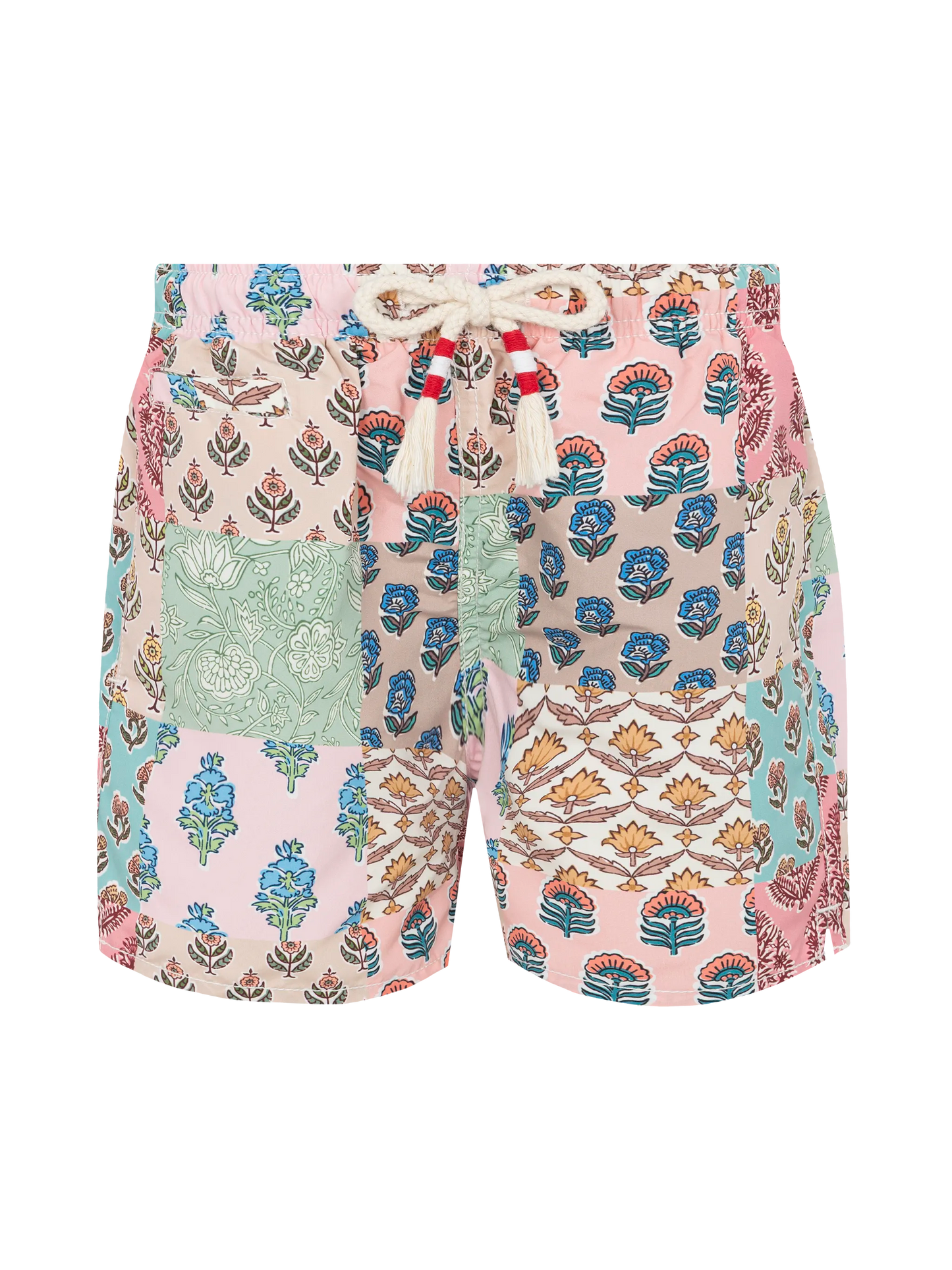 Mid-length swim-shorts Caprese Jr with flower patch print