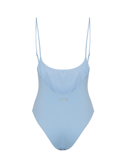 One-piece swimsuit Cecille with rhinestone striped embellishment