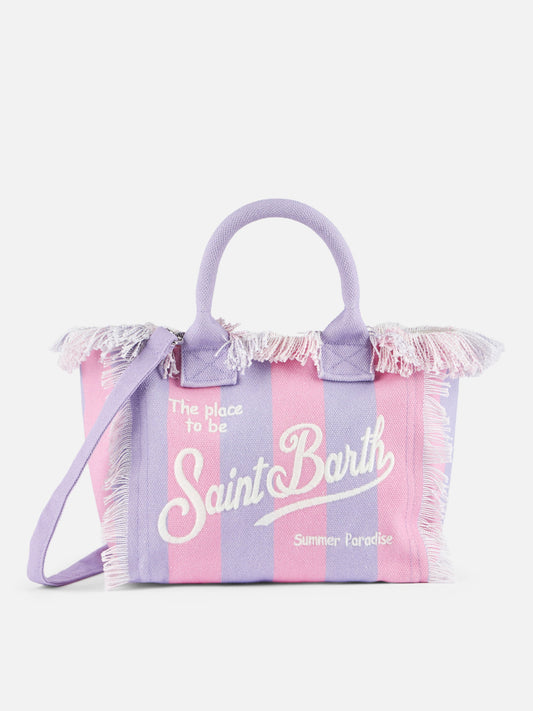 Striped cotton canvas Colette handbag - MC2 Saint Barth