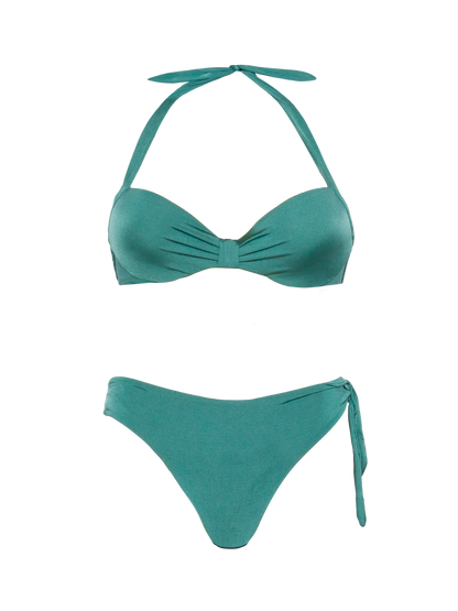 Sage green bralette bikini Emanuelle Loren