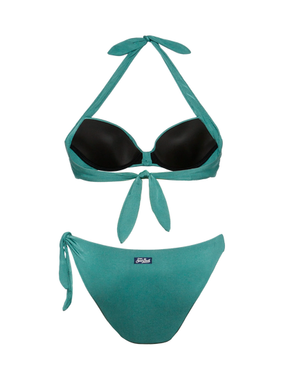 Sage green bralette bikini Emanuelle Loren