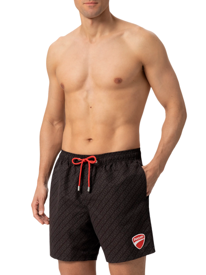 Mid-length Gustavia swim-shorts with Ducati patch | DUCATI MOTORS SPECIAL EDITION