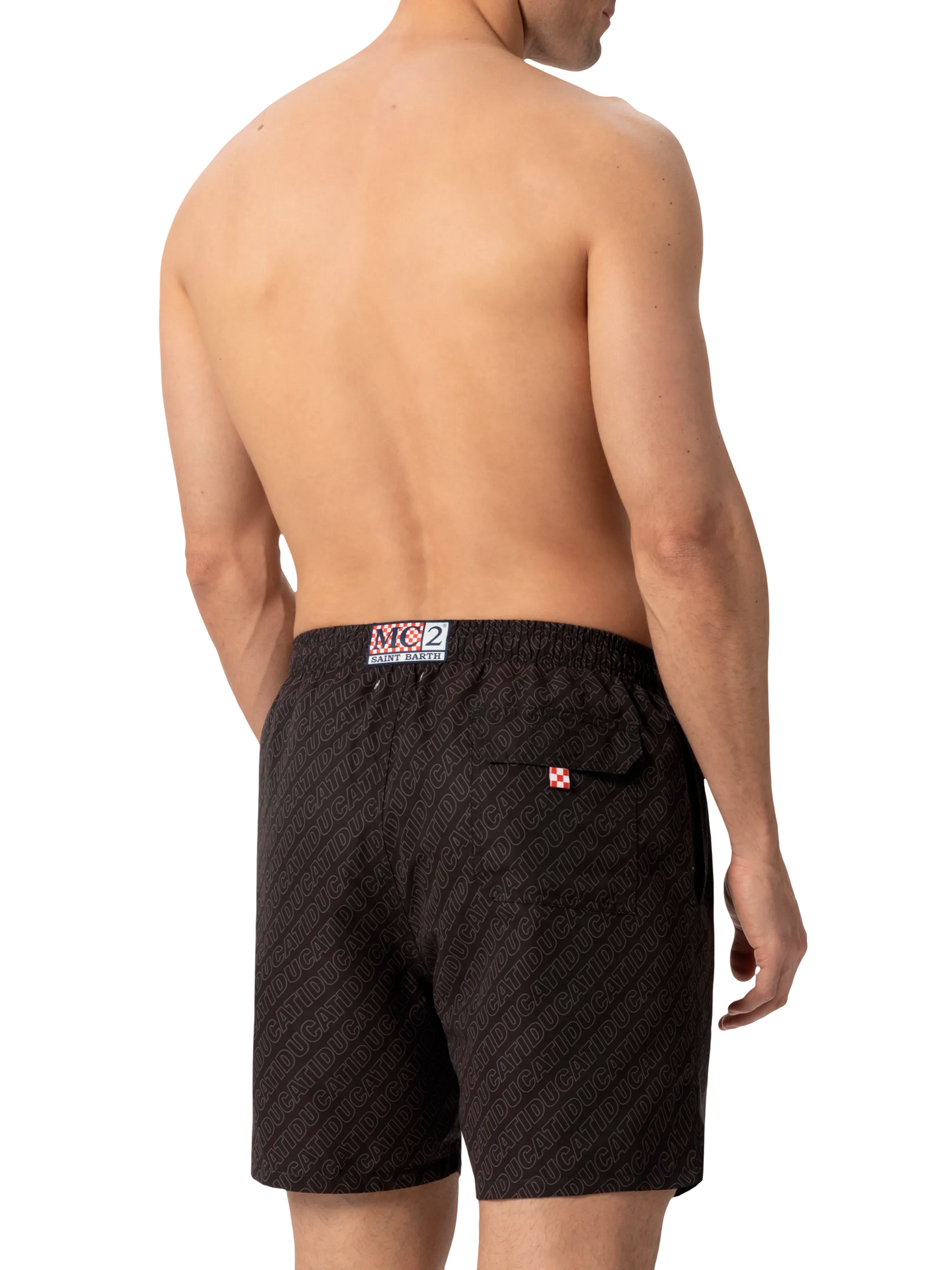 Mid-length Gustavia swim-shorts with Ducati patch | DUCATI MOTORS SPECIAL EDITION