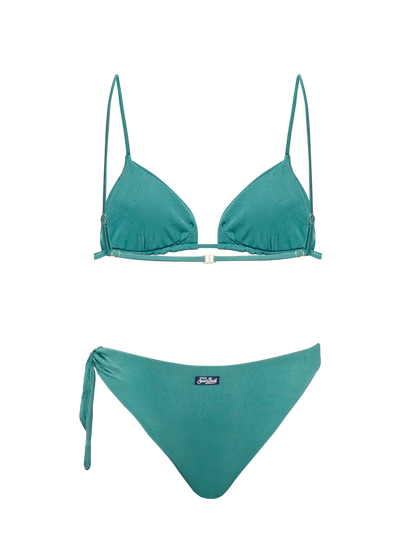 Sage green triangle bikini Janet Loren