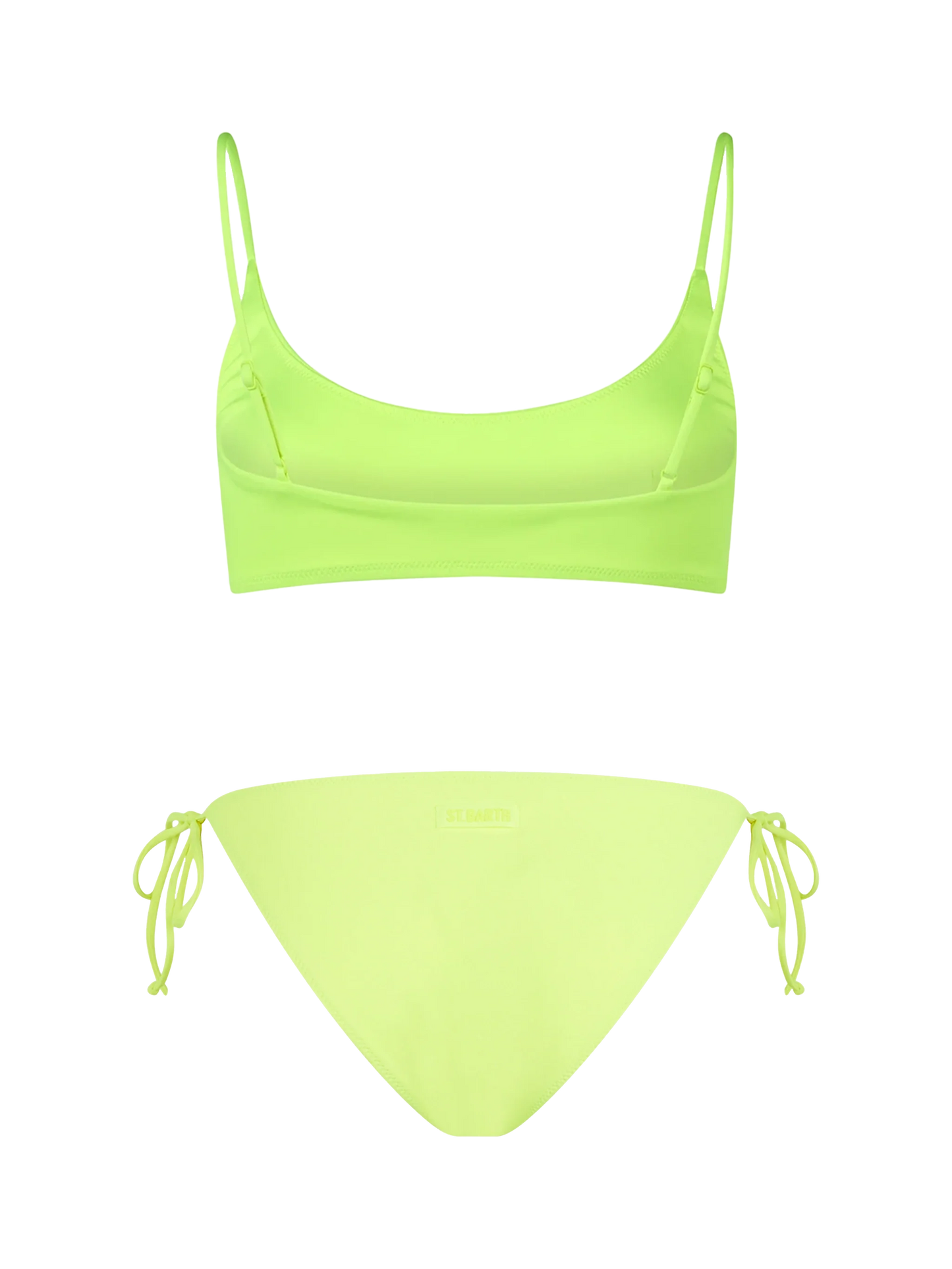 Woman fluo yellow bralette bikini Judy Virgo