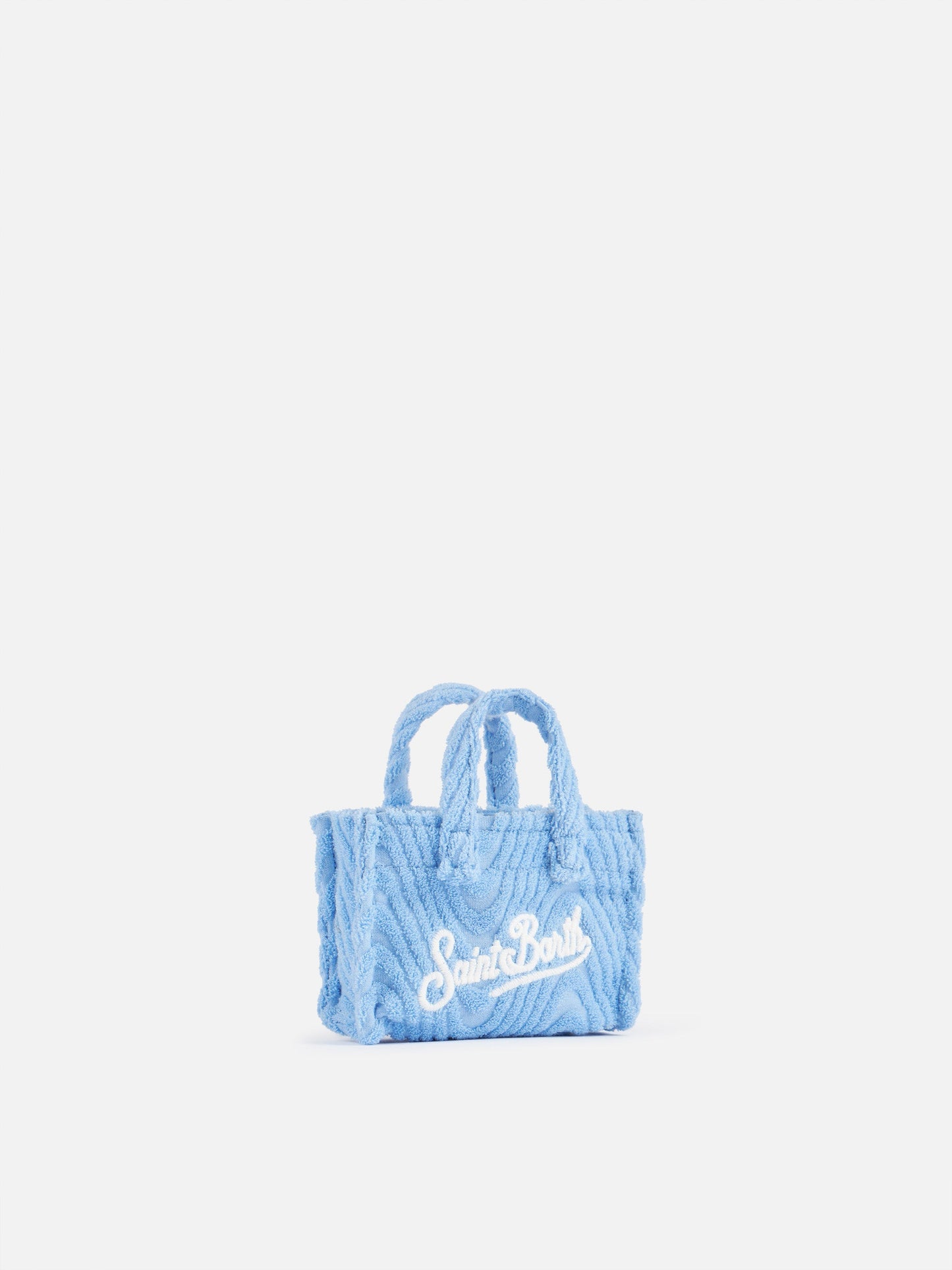 Light blue terry embossed Key Holder - MC2 Saint Barth