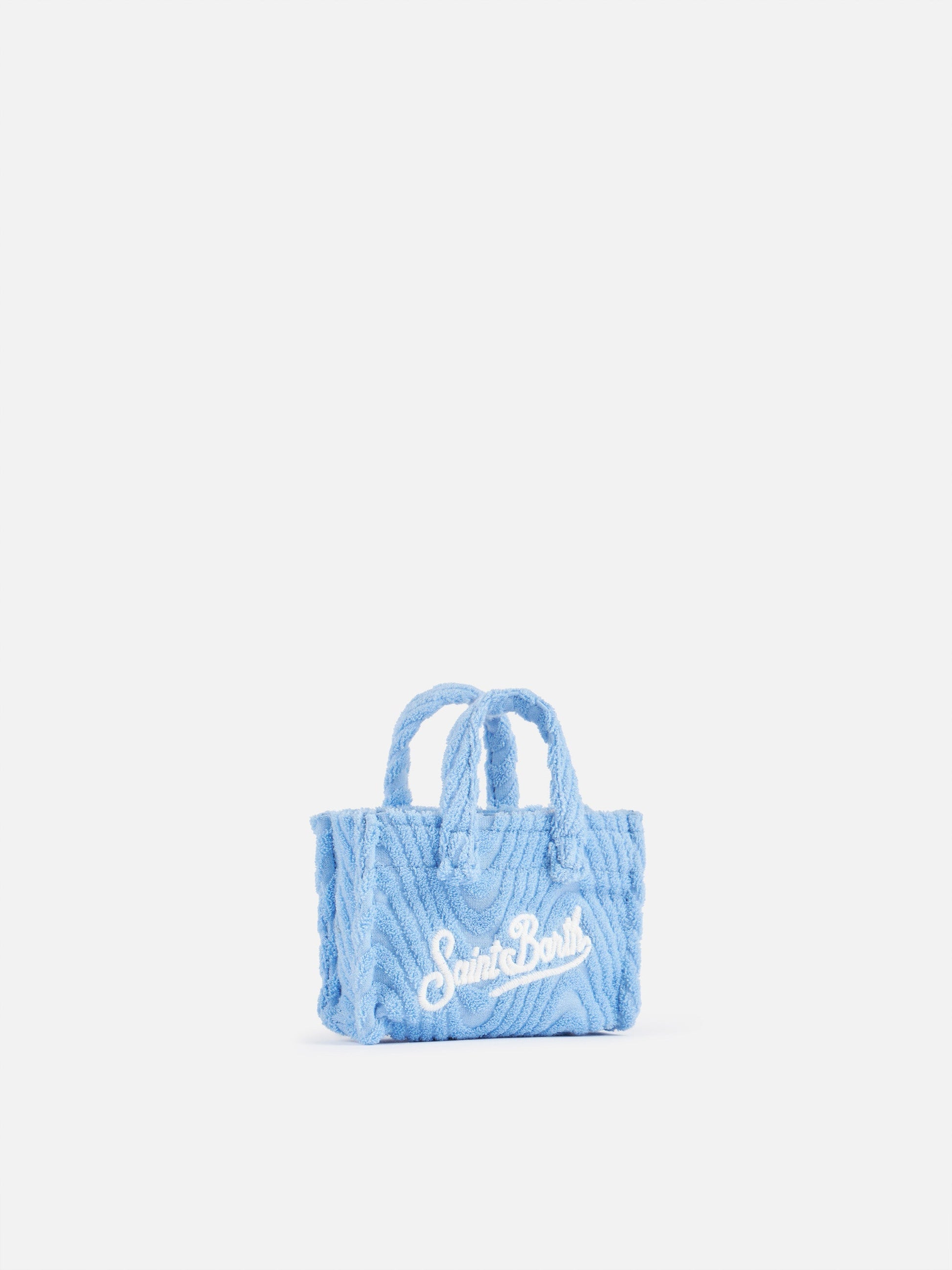 Light blue terry embossed Key Holder - MC2 Saint Barth